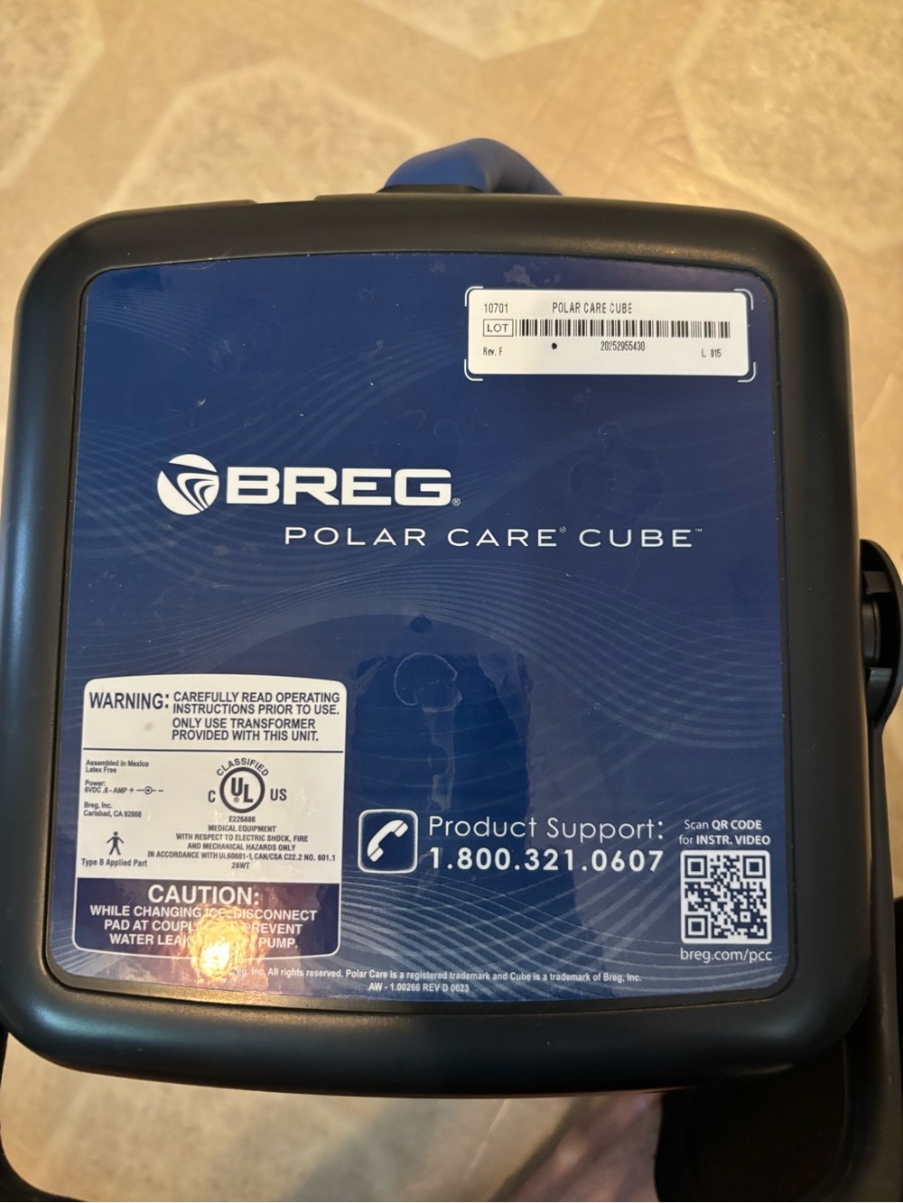 Polar Care Cube Cold Therapy Unit - Blue
